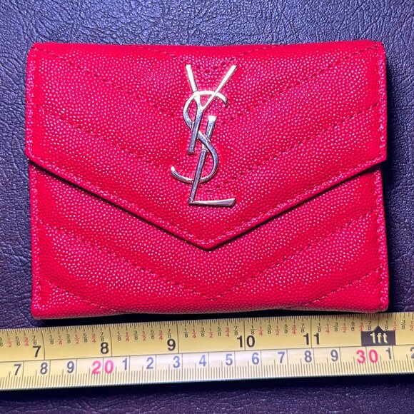 Designer inspired Satchel and Wallet in Monogram Cherry Print Brown, Red, Pink - Picture 15 of 16